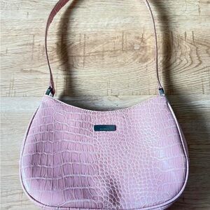 Liz Claiborne Pink Crocodile-Embossed Women's Bag